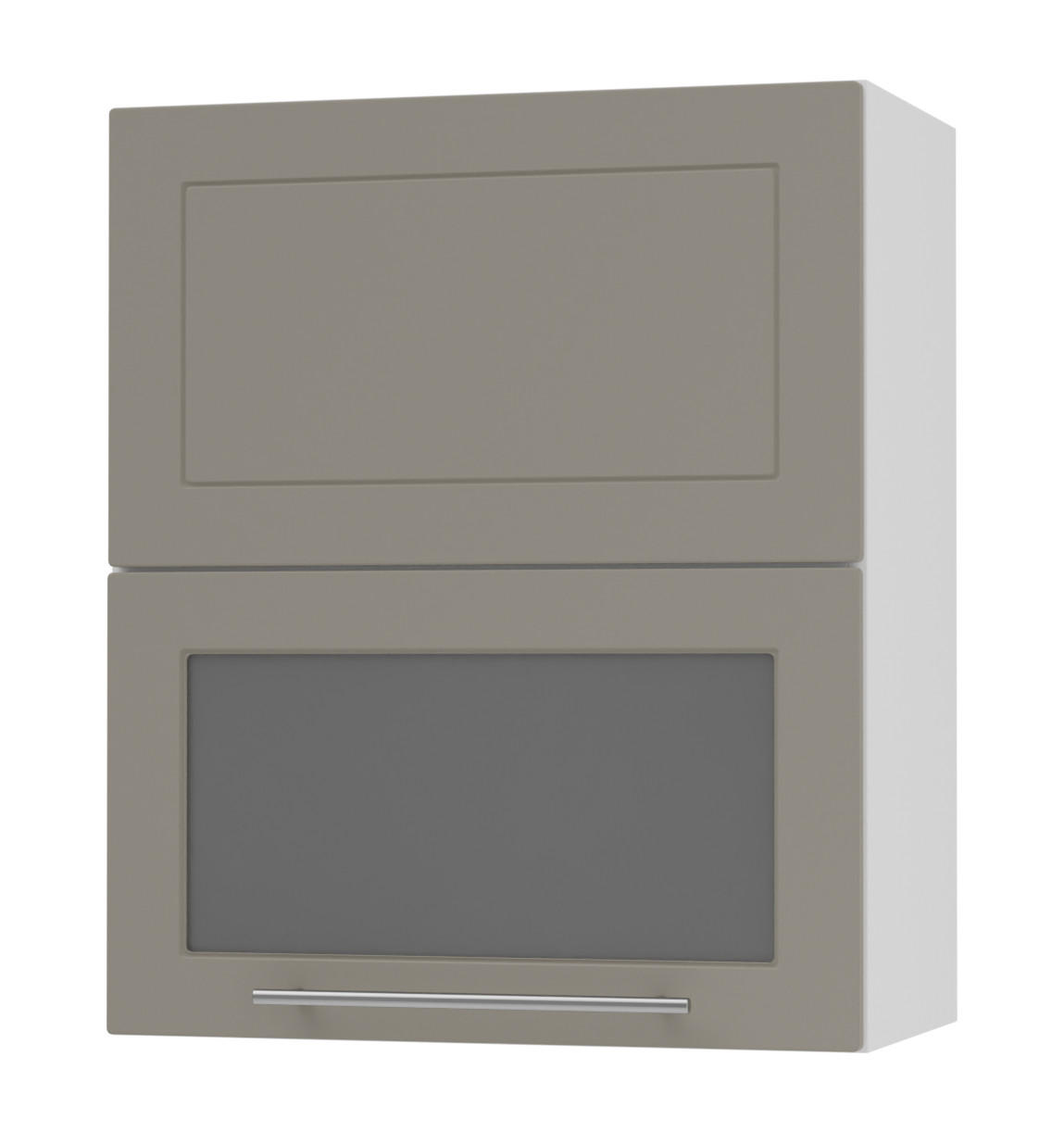 KÜCHENHÄNGESCHRANK Kvantum W8BS/60 Beige Matt / Weiß Matt 60 / 32,5 / 72cm - Beige/Weiß, Holz/Holzwerkstoff (60/72/32.5cm) - Feldmann-Wohnen