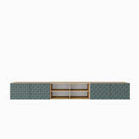 LOWBOARD ROVA 300/41/40 cm, Hängender TV-Schrank Eiche Artisan / Grün - Eiche Artisan/Grün, Holzwerkstoff (300/41/40cm) - MASSENO