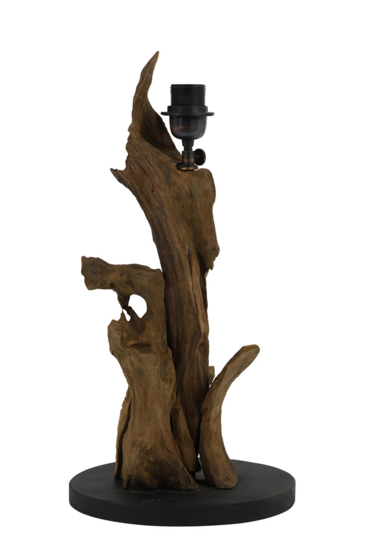 LAMPENFUSS Ikal Braun Ø25/50 cm - Braun, Holz (25/25/50cm) - Light & Living