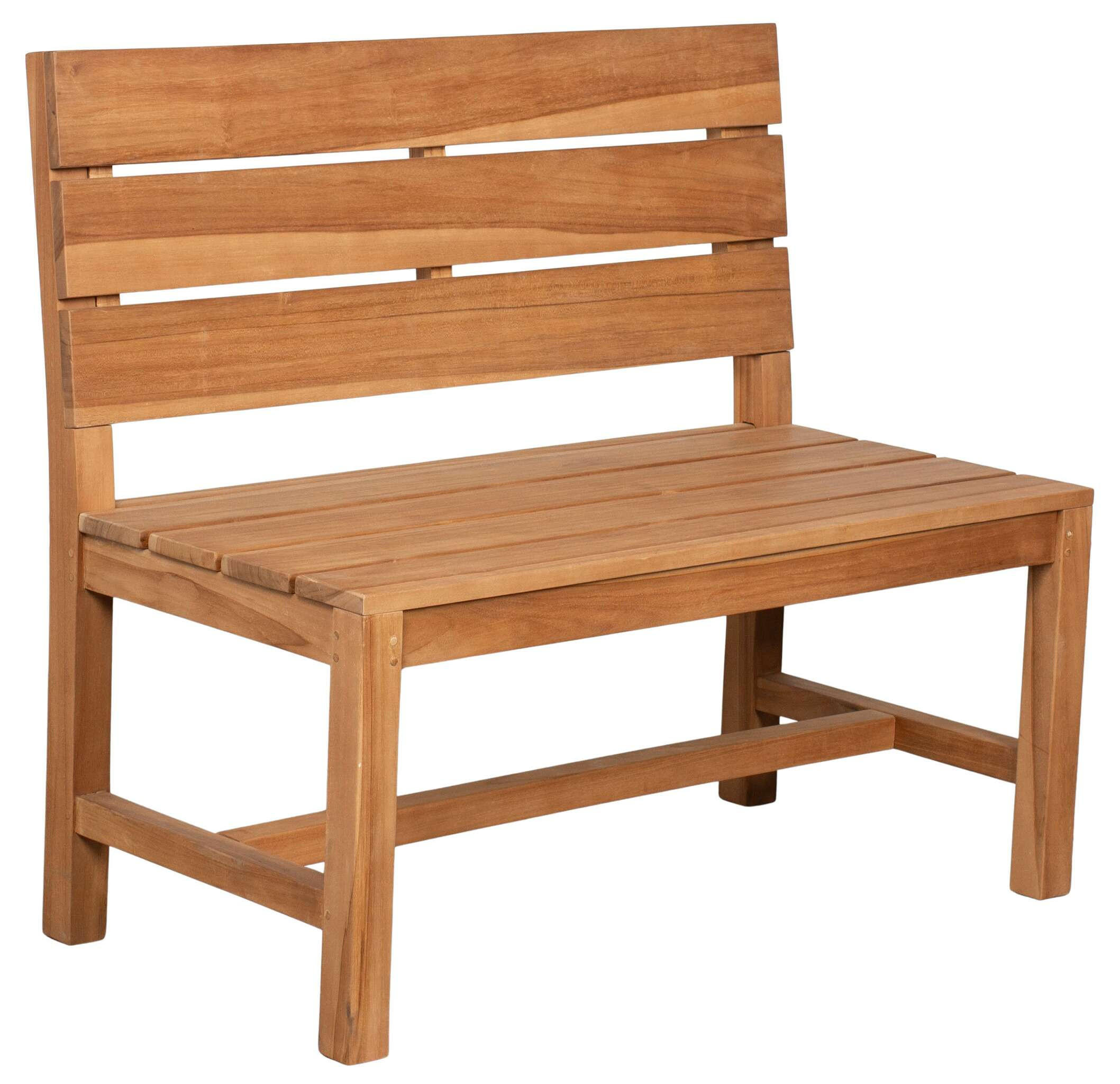 GARTENBANK Lewes - Braun, Holz/Metall (100/92/54cm) - Mr. Deko