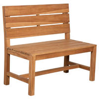 GARTENBANK Lewes - Braun, Holz/Metall (100/92/54cm) - Mr. Deko