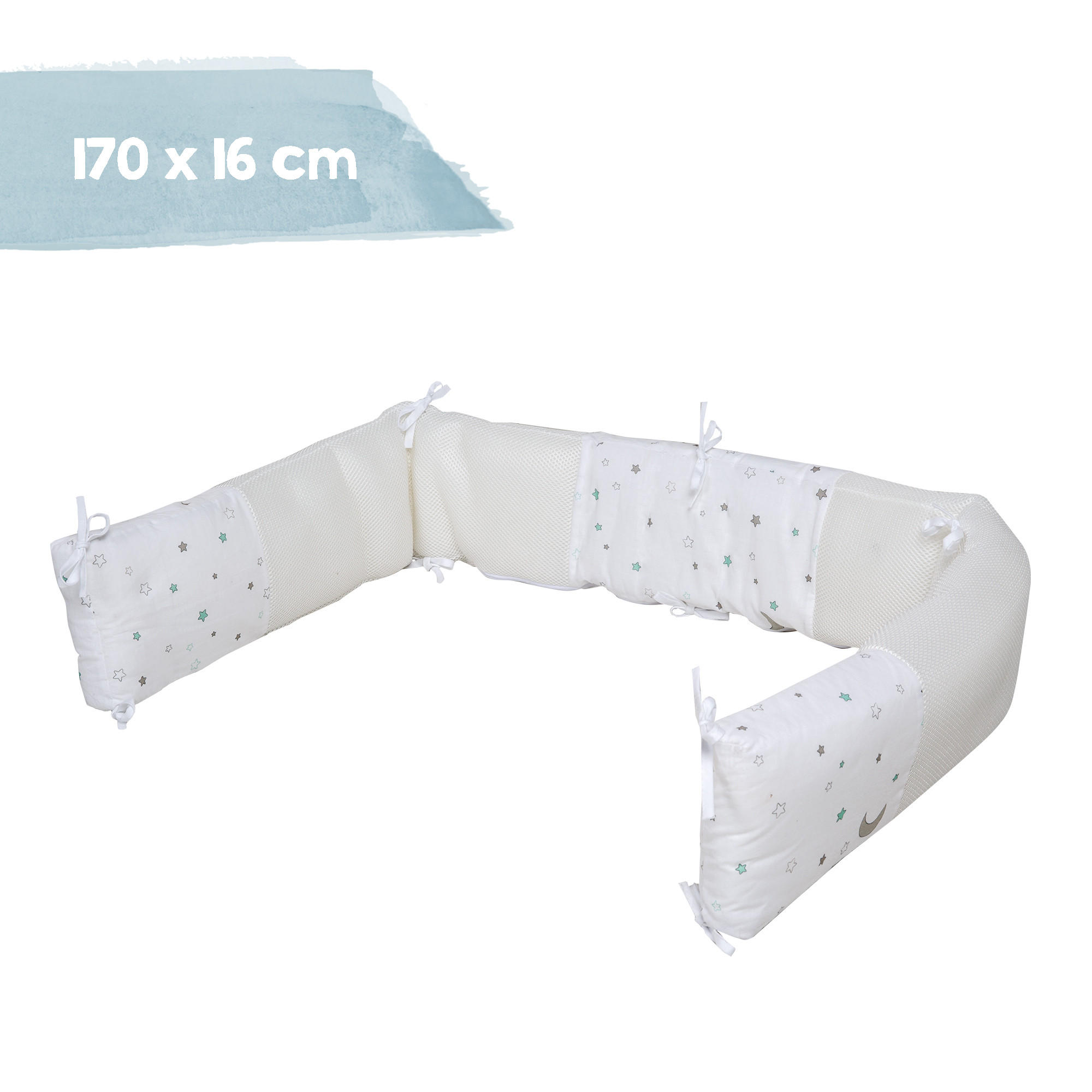 NESTCHEN Sternenzauber Easy Air 'safe asleep' - Weiß, Textil (170/4cm) - Roba