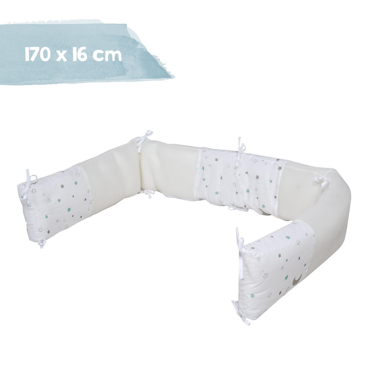NESTCHEN Sternenzauber Easy Air 'safe asleep' - Weiß, Textil (170/4cm) - Roba