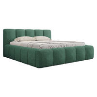 POLSTERBETT Kevson Boucle - Grün, Holzwerkstoff/Textil (180/200cm) - MIRJAN24