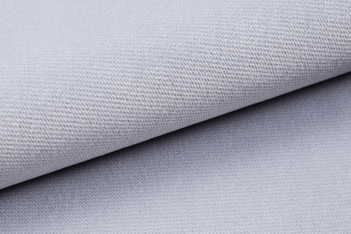 BOXBETT FLO 90/200 in Velours Hellgrau rechts H4 - Hellgrau, Holz/Holzwerkstoff (90/200cm) - Deine Möbel 24