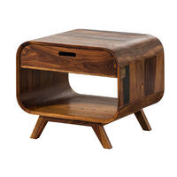 COUCHTISCH Sheesham 60x50x50 dunkelbraun lackiert MAILAND #230 - Dunkelbraun, Holz (60/50/50cm) - Massivmoebel24