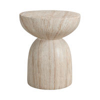 BEISTELLTISCH, Outdoor, MgO, Travertinoptik - Beige, Naturmaterialien (45/45/52.5cm) - FLIEKS