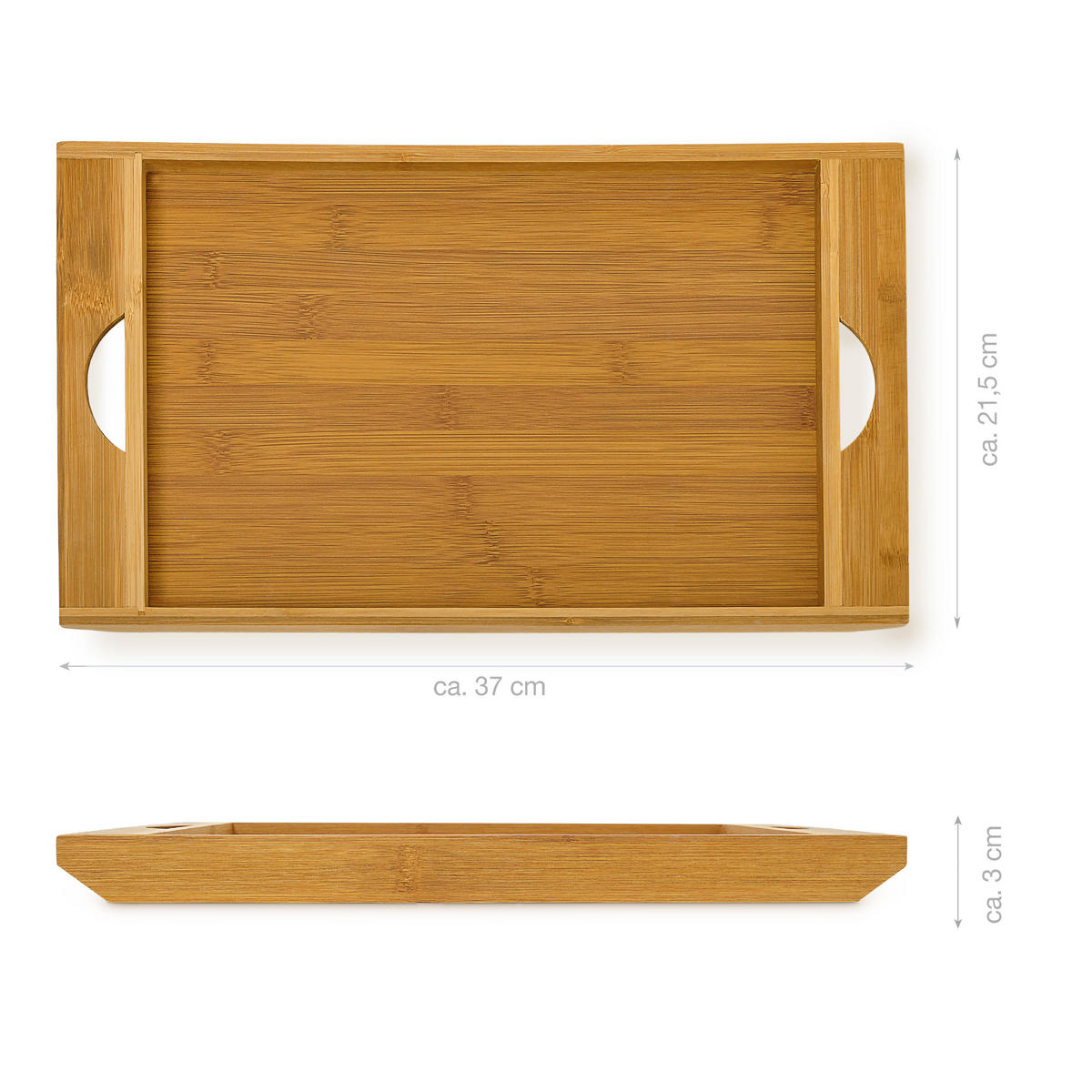 SCHNEIDEBRETT - Hellbraun, Holz/Holzwerkstoff (22/27cm) - Relaxdays