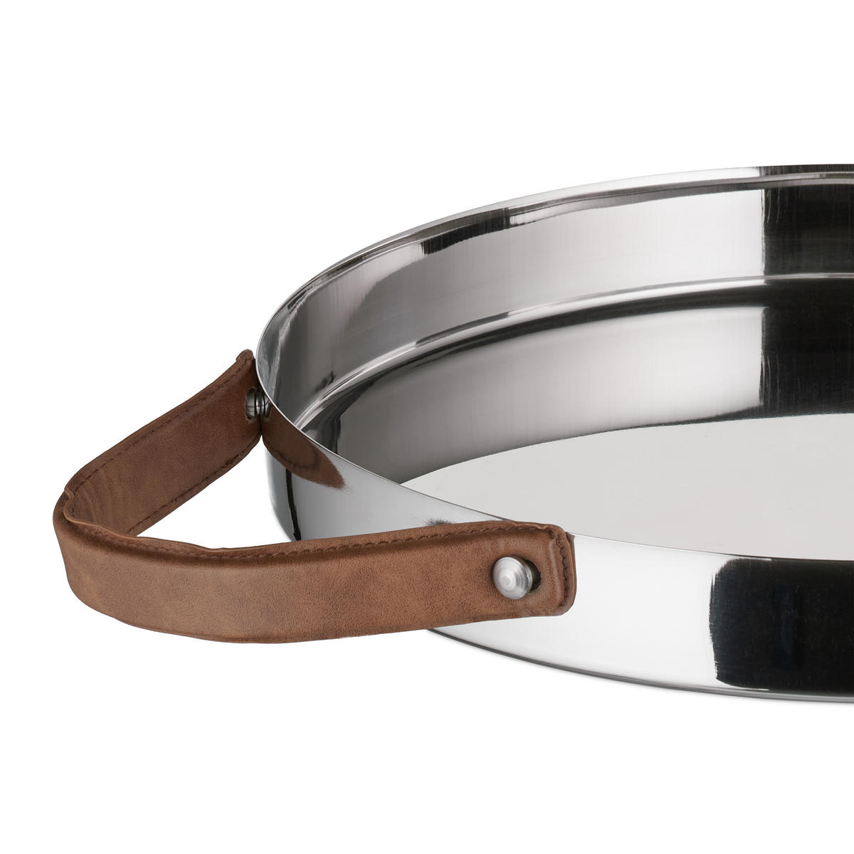 SERVIERTABLETT - Silberfarben, Kunststoff/Metall (50/4/35cm) - Relaxdays