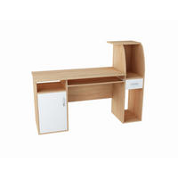SCHREIBTISCH mit 2 Einlegeböden in sonoma weiß - Weiß/Sonoma Eiche, Holzwerkstoff (150/50/112cm) - Home Collective