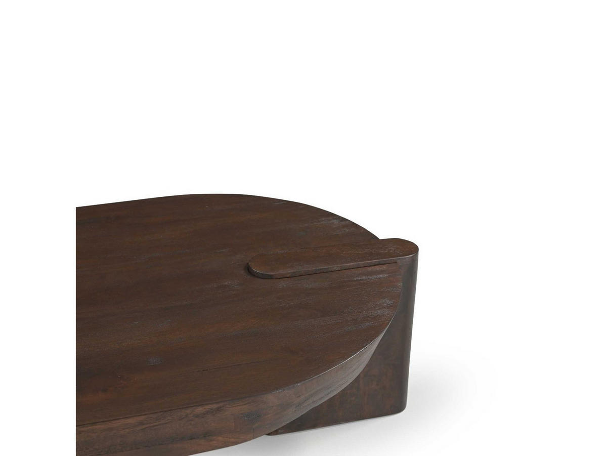 COUCHTISCH Rava Mangoholz 125 cm / 70 cm Braun - Braun, Holz (70/125/33cm)
