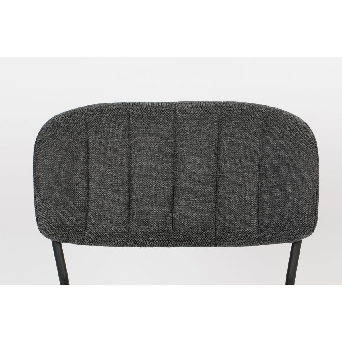 ESSZIMMERSTUHL Jolien Schwarz/ Dunkelgrau - 2 er Set - Dunkelgrau, Textil (48/77/56cm) - Housecraft Living