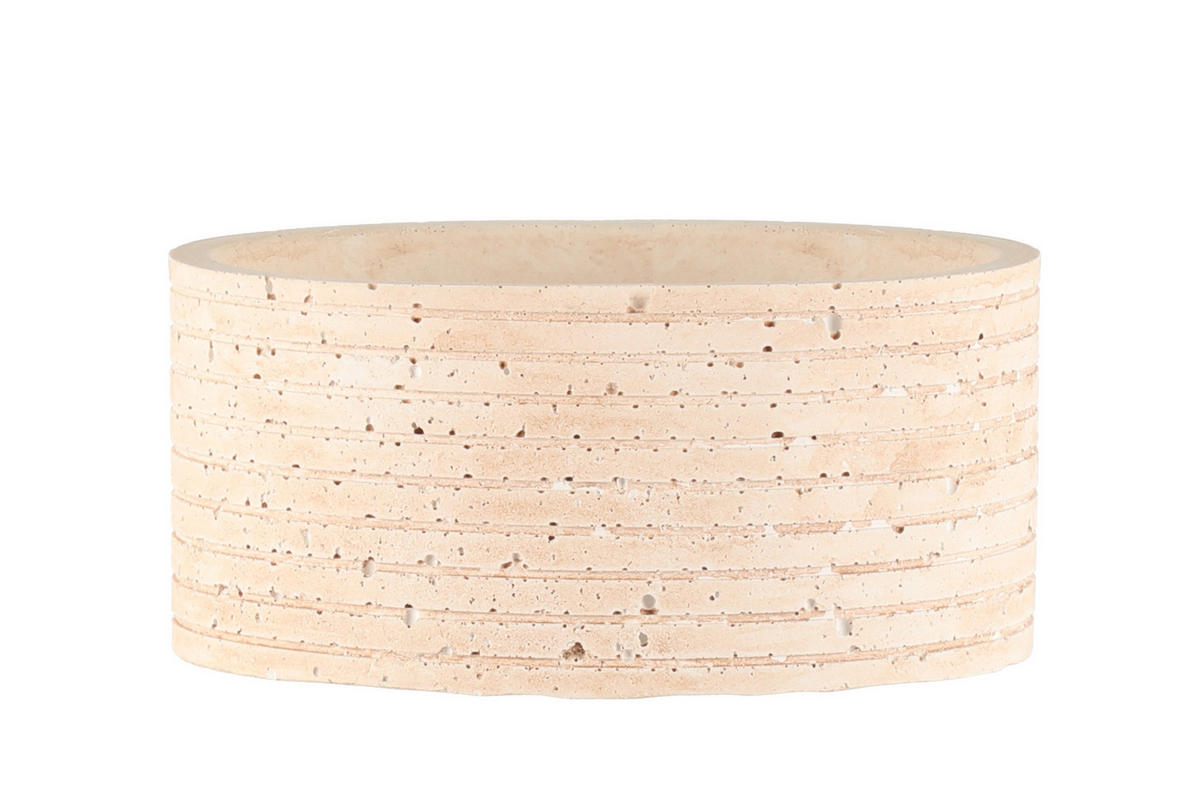 BEHÄLTER Zement ALEX 13/8 cm - Beige, Stein (13/7.5/13cm)