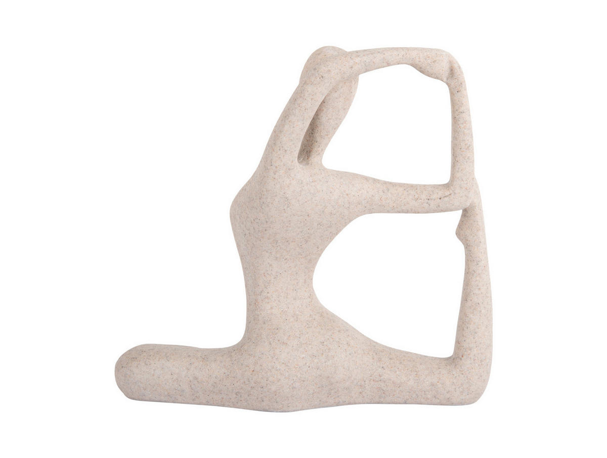 BILD Statue Yoga Bow Grau 20/6/19 cm - Grau, Kunststoff (6/19/20cm) - Present Time