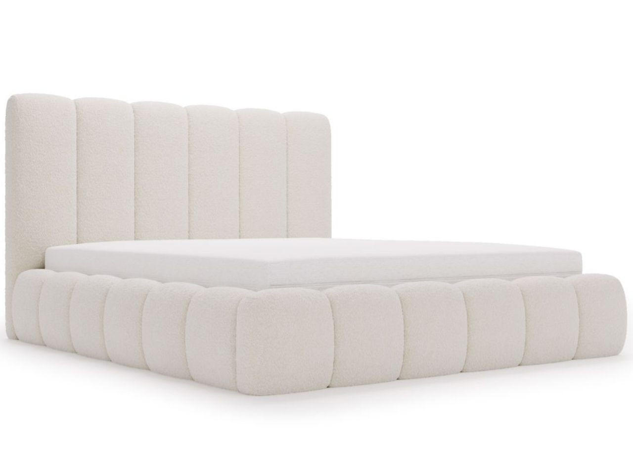 POLSTERBETT Imperial 180x200 Bouclé-Stoff Creme - Creme, Textil (180/200cm) - Graingold