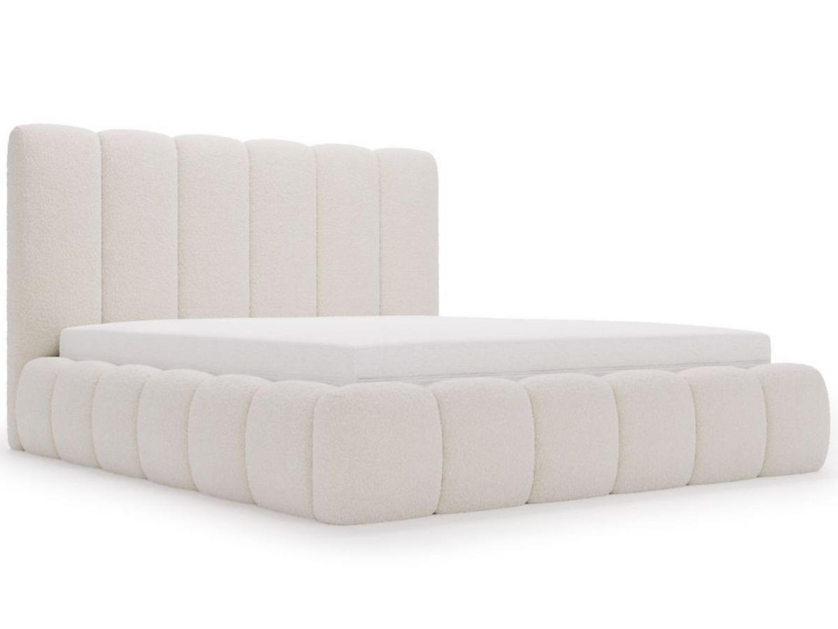 POLSTERBETT Imperial 180x200 Bouclé-Stoff Creme - Creme, Textil (180/200cm) - Graingold