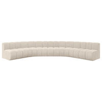 WOHNLANDSCHAFT modulares Sofa Montra-U1 - 490x174x70 cm Beige - Beige, Holzwerkstoff/Textil (490/70/174cm) - ALTDECOR