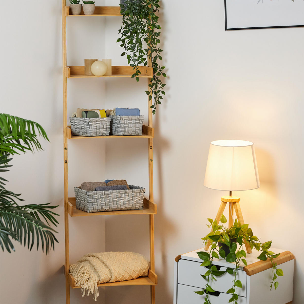 3XAUFBEWAHRUNGSKORB - Multicolor, Kunststoff/Metall (21/31/11cm) - Relaxdays