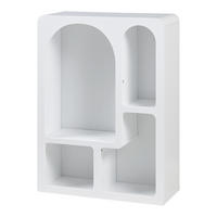 STANDREGAL Vågå - Weiß, Holzwerkstoff (60/80/24cm) - [en.casa]