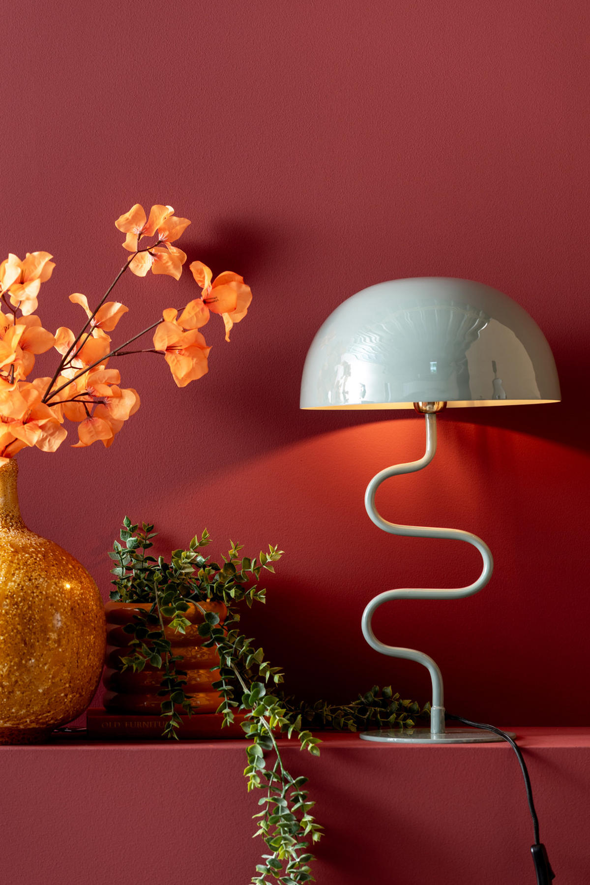 TISCHLAMPE Twist 31/31/54 cm - Blau, Metall (31/31/54cm) - Leitmotiv