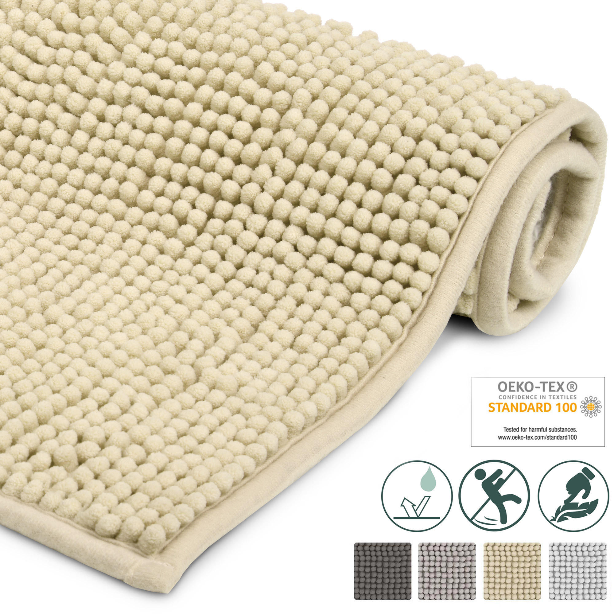 VORLEGER MATTE BeauMare WR 50/80 cm Natur - Naturfarben, Textil (50/80cm) - Beautissu 