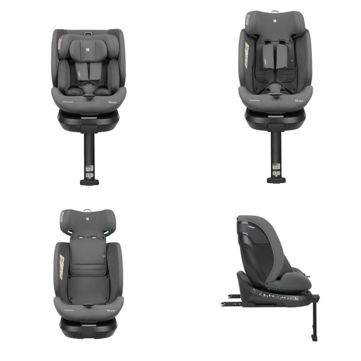 KINDERSITZ i-Orbit i-Size grün (40-150cm) Gruppe 0+/1/2/3 Isofix Stützbein - Grün, Kunststoff (45/82/51cm) - Kikka boo