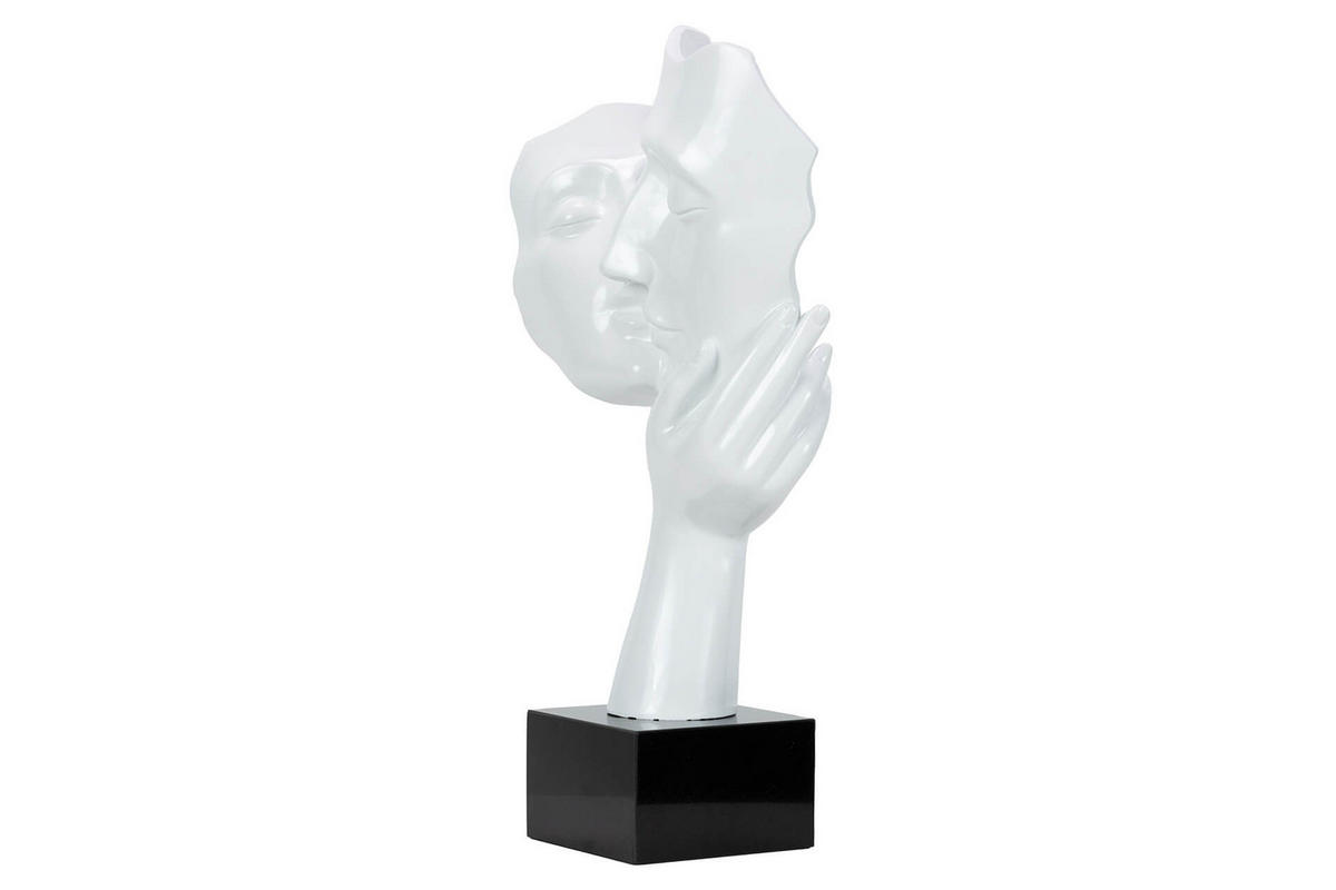 SKULPTUR Weiß 27/50 cm - Weiß, Stein (4.6/50/14cm) - KUNSTLOFT