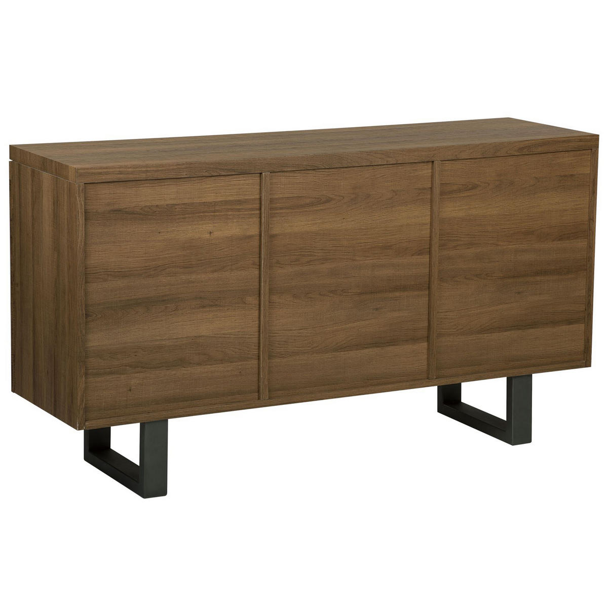 SKŘÍŇ Tmavě hnědá Timber - hnědá, kompozitní dřevo (140/79/42cm) - Beliani