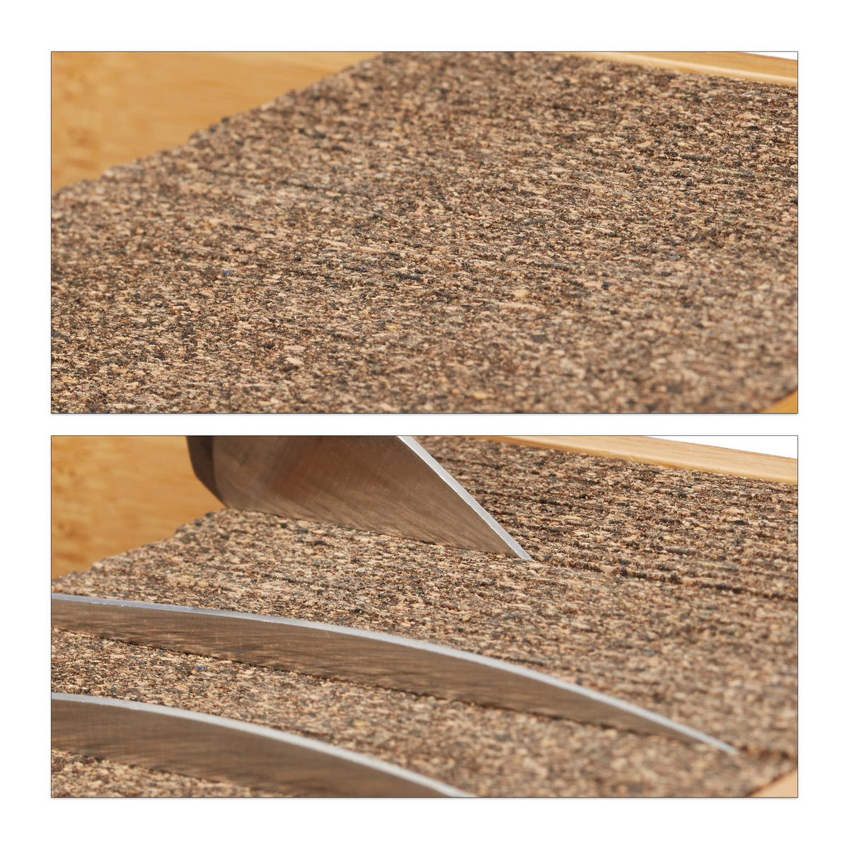 MESSERHALTER - Hellbraun, Naturmaterialien/Holz (38/6.5/15.5cm) - Relaxdays