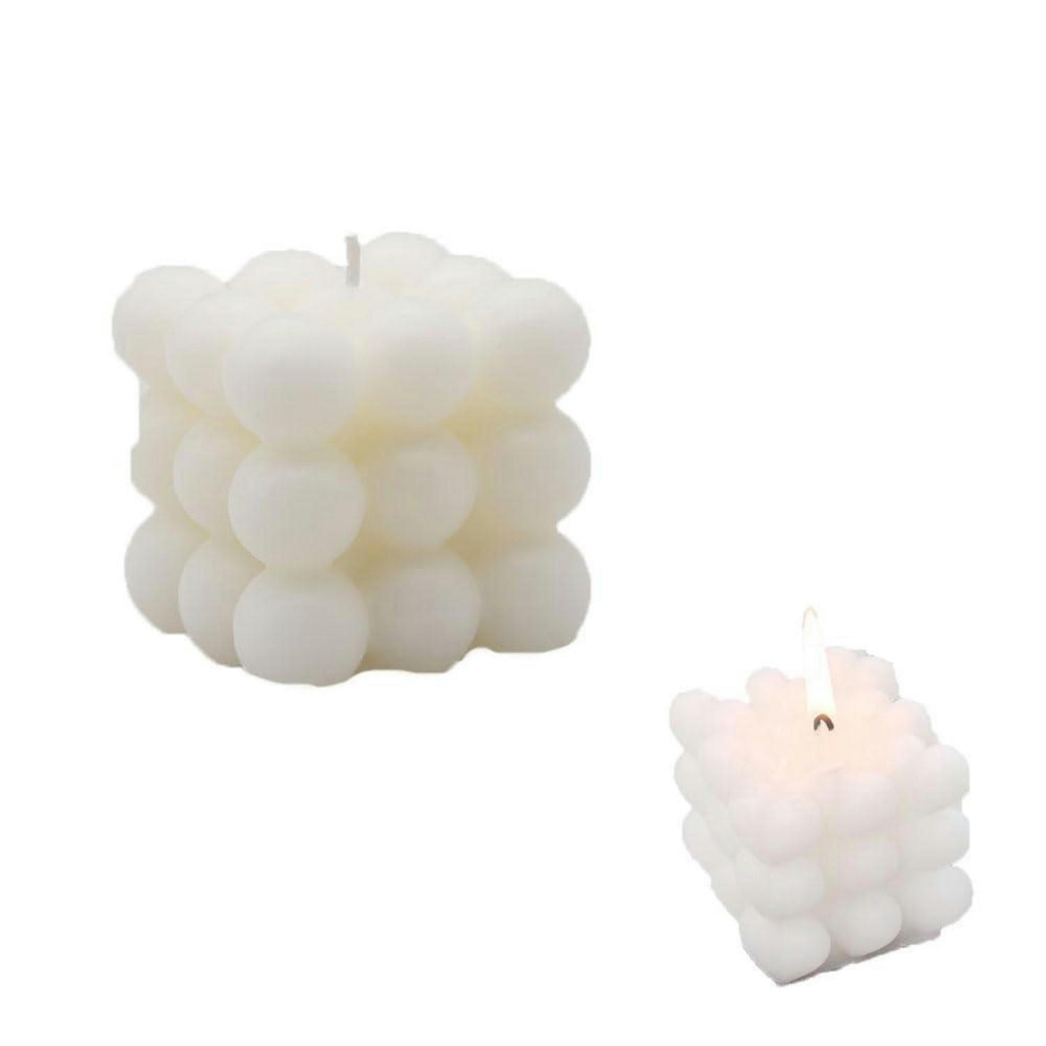 DUFTKERZE Blasen-Stil Freesie Sojawachs - Weiß, Paraffin (5.5cm)