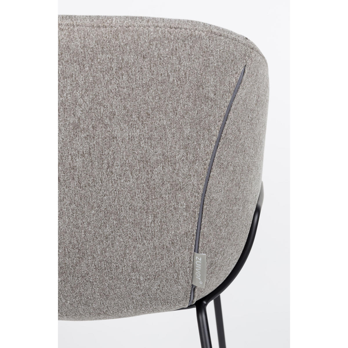 ESSZIMMERSTUHL Feston Grau - 2 er Set - Grau, Textil (56.5/77/55cm) - Zuiver
