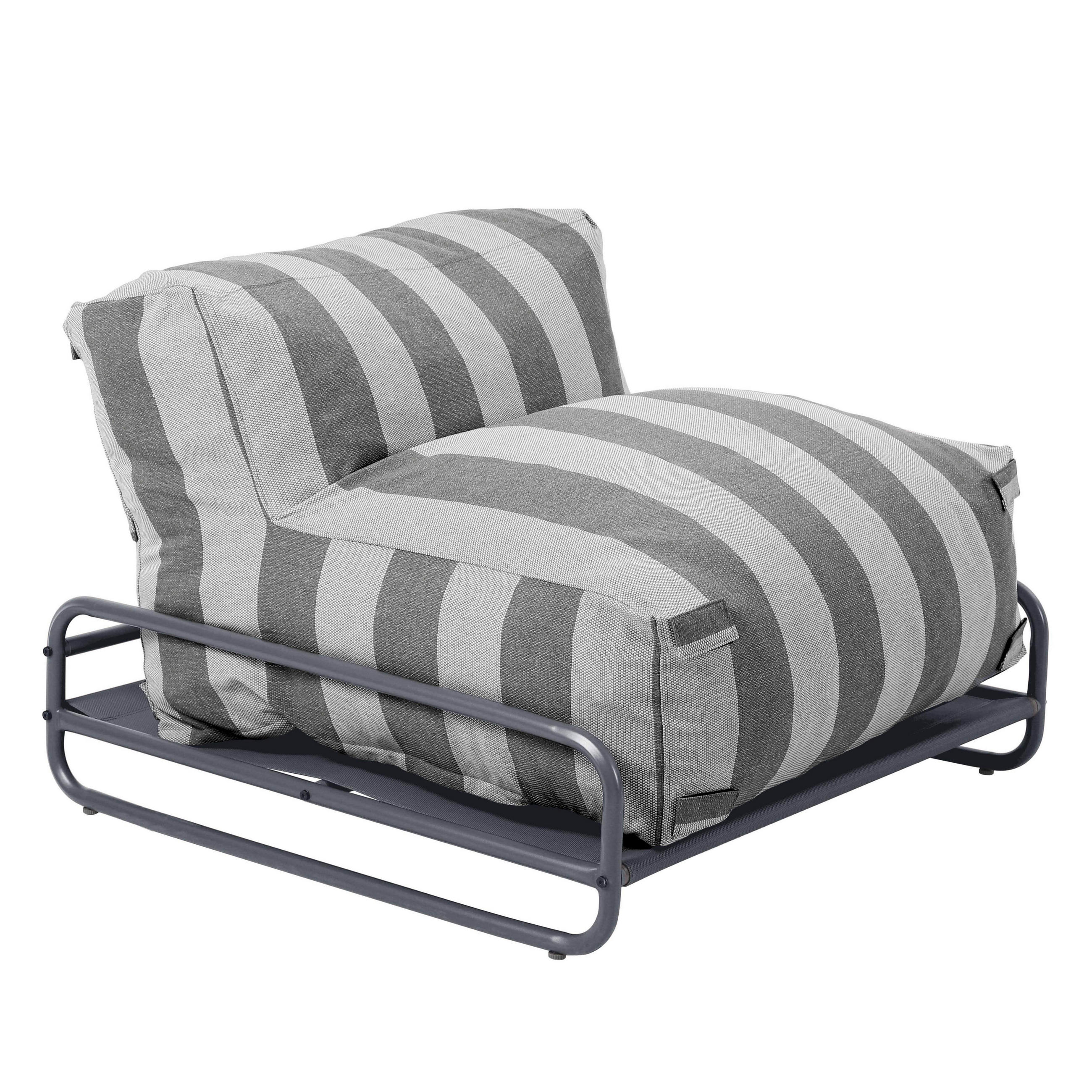 LOUNGESESSEL, Grau - Grau, Textil (97/77/97cm) - Oviala