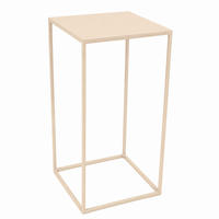 BLUMENTISCH Square - Beige, Metall (36/36/70cm) - LOFT42