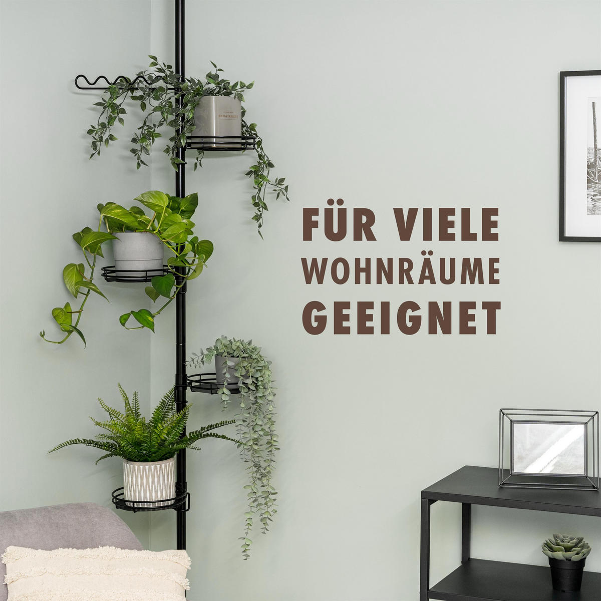 ZUSATZ-RANKHILFE, Metall, schwarz - Schwarz, Metall (4/3/30cm) - bremermann