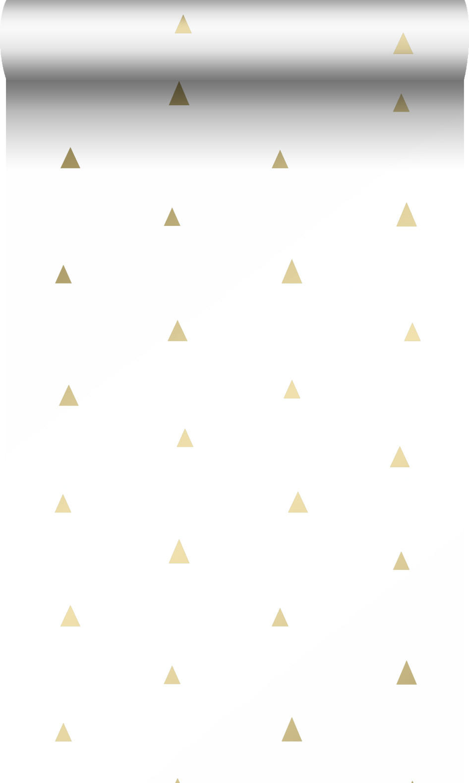 TAPETE grafische Dreiecke 53 cm x 10.05 m - Weiß, Papier (53/0.1cm) - Origin Wallcoverings
