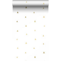 TAPETE grafische Dreiecke 53 cm x 10.05 m - Weiß, Papier (53/0.1cm) - Origin Wallcoverings