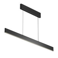 HÄNGELEUCHTE Euphoria - Schwarz - 116/1.5/7 cm - Schwarz, Kunststoff (116/1.5/7cm) - Maytoni