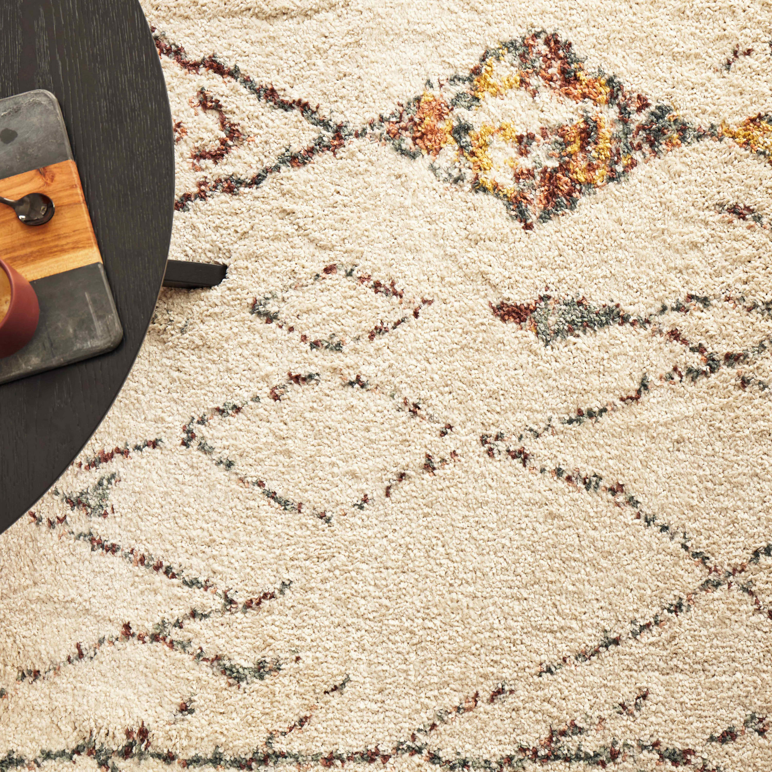 TEPPICH, 160 x 230 cm, Cremefarbe - Creme, Textil (230/160cm) - Oviala