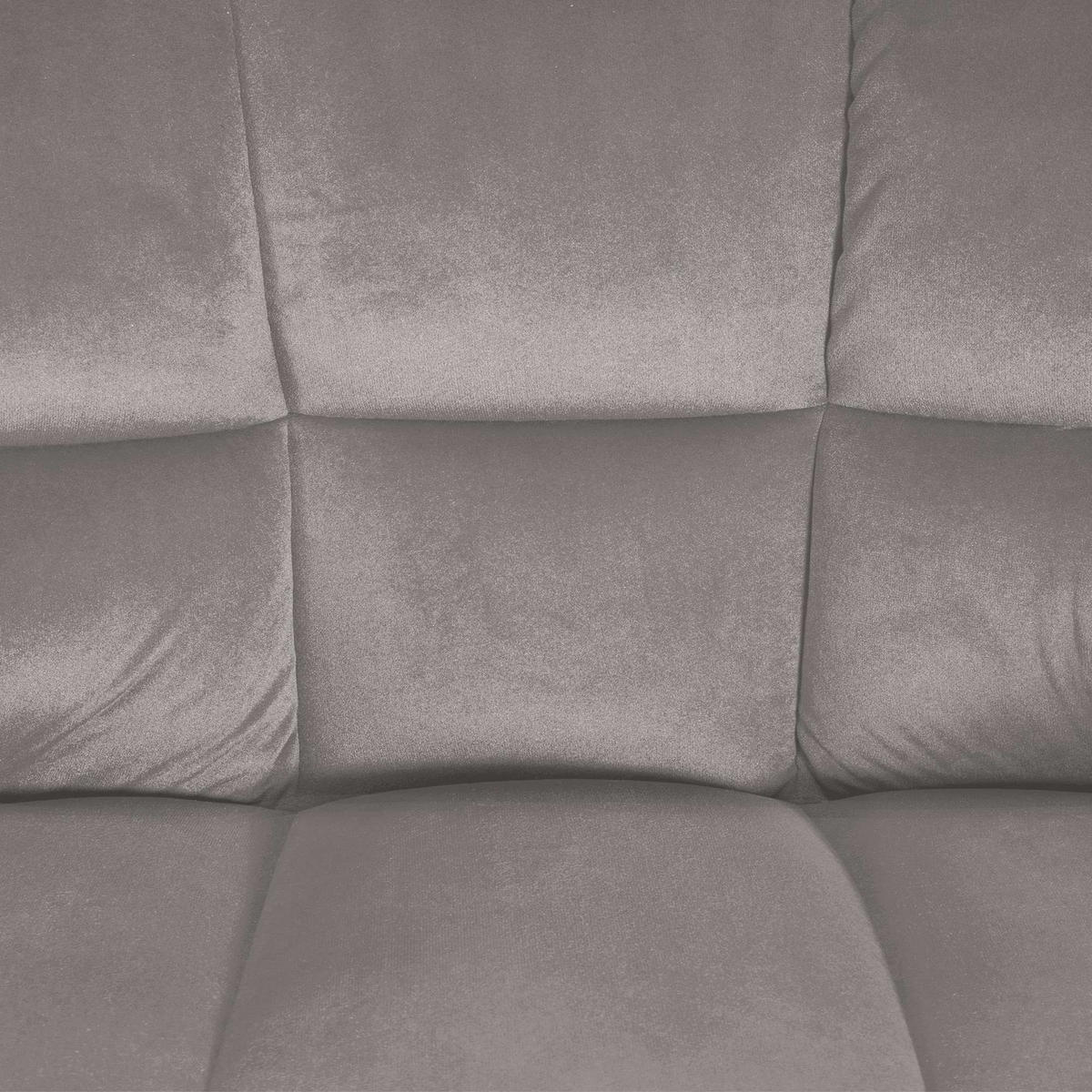 BARHOCKER Samt Grau - Schwarz/Grau, Textil/Metall (64/88/45cm) - CLP