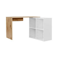 ECKSCHREIBTISCH Der Produktive - Eichefarben/Weiß, Holzwerkstoff (54/112/77cm) - Mokebo