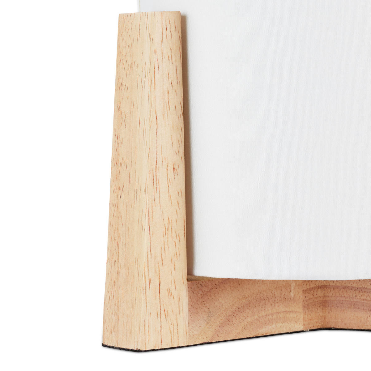 TISCHLAMPE - Weiß, Holz/Textil (15/15/32.5cm) - Relaxdays