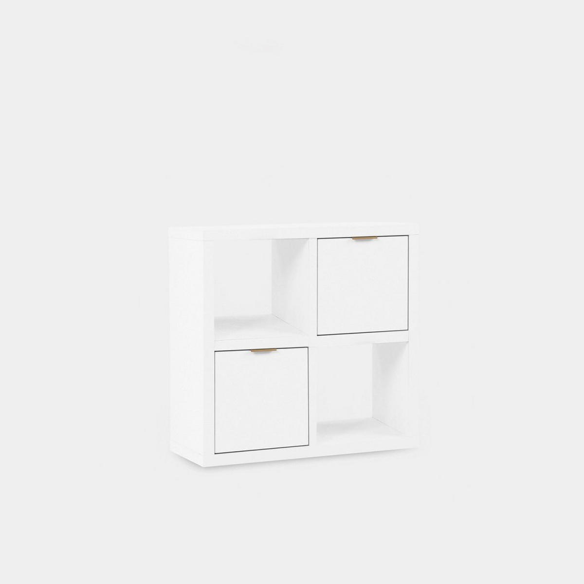 KOMMODE Aleni Weiß 70 cm x 70 cm - Weiß, Holzwerkstoff (70/70/32cm) - Klast Home