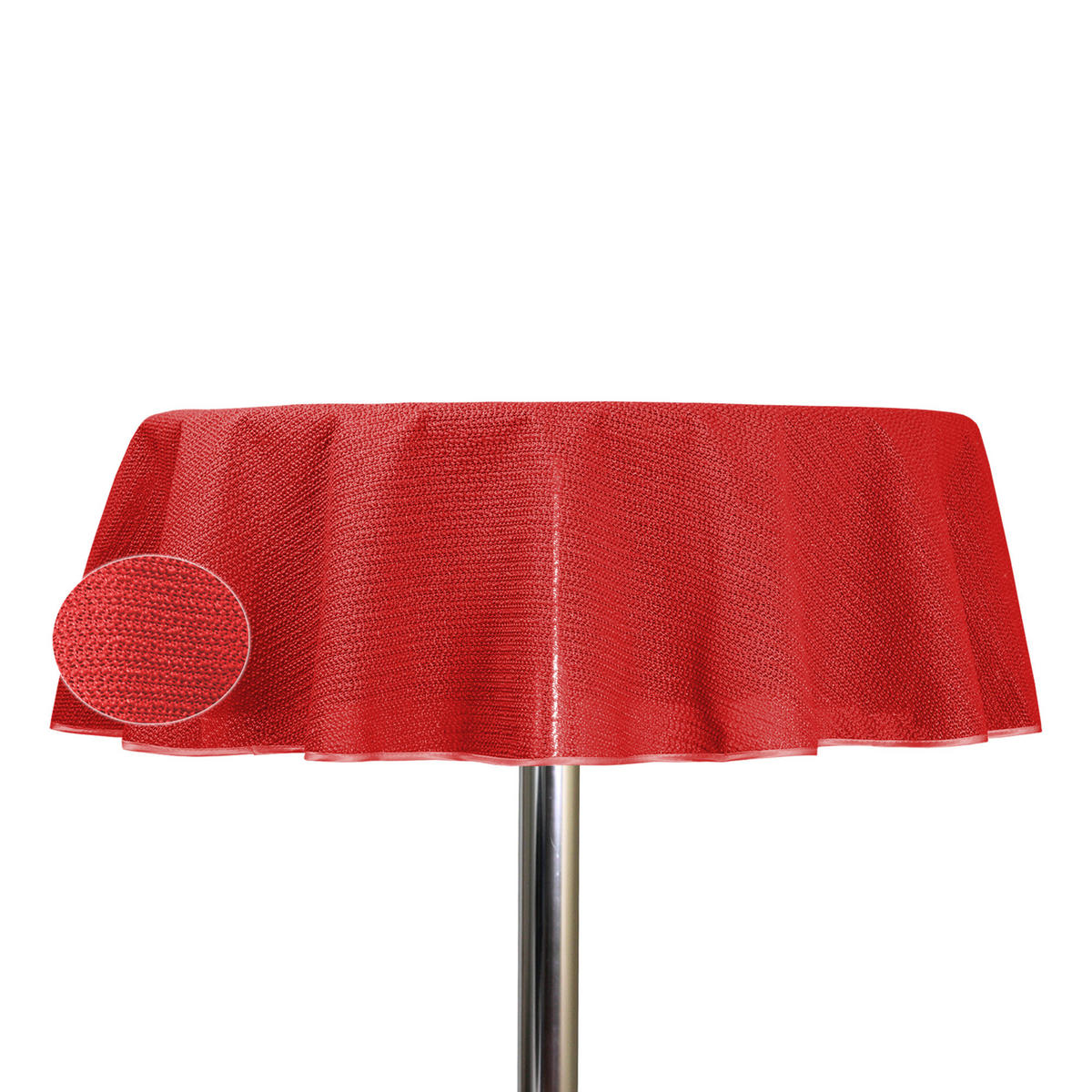 GARTENTISCHDECKE rund 140 cm Rot - Rot, Kunststoff (140cm) - TiborTex