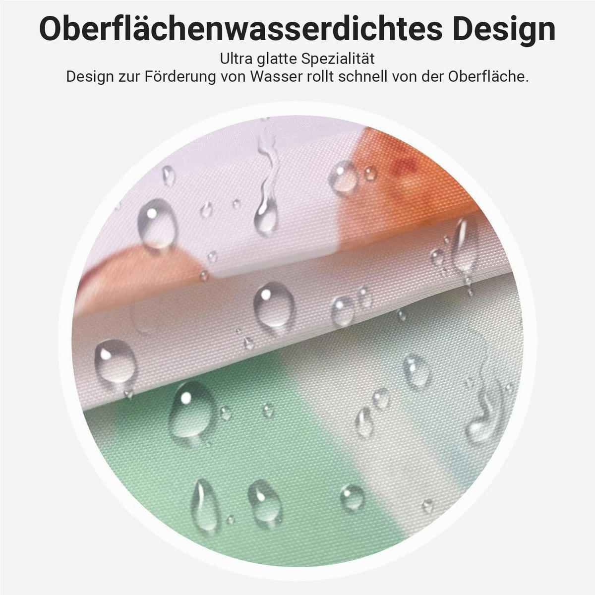 DUSCHVORHANG Blumen Zeichnen 180 x 170 cm - Multicolor, Textil (180/170cm)