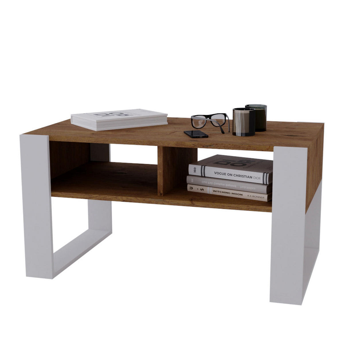 COUCHTISCH KORA 92 - Alteiche, Holz (53.6/92/45cm) - Mat-Haus