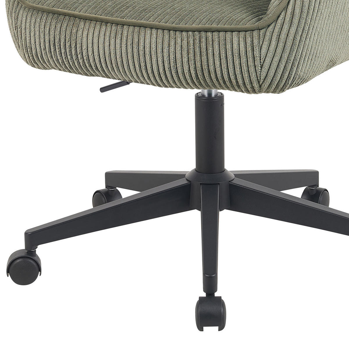 BÜROSTUHL Mika-Elio 2er-Set - Schwarz/Grün, Textil/Metall (60/79/61cm) - DUBI Möbel