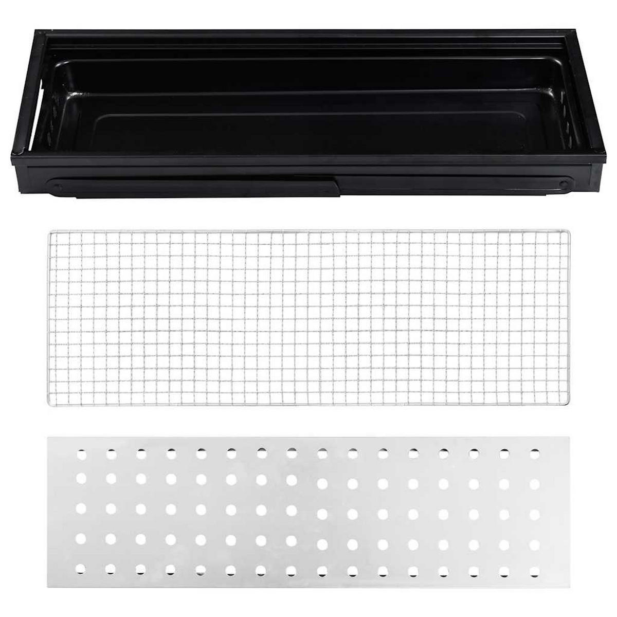 CAMPING-GRILL Tragbar 60/22,5/33 Cm - Schwarz, Metall (22.5/33/60cm) - vidaXL