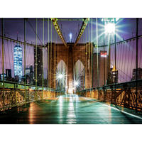 FOTOTAPETE Brooklyn Bridge New York 375 x 270 cm - Multicolor, Papier (375/270cm) - Sanders & Sanders