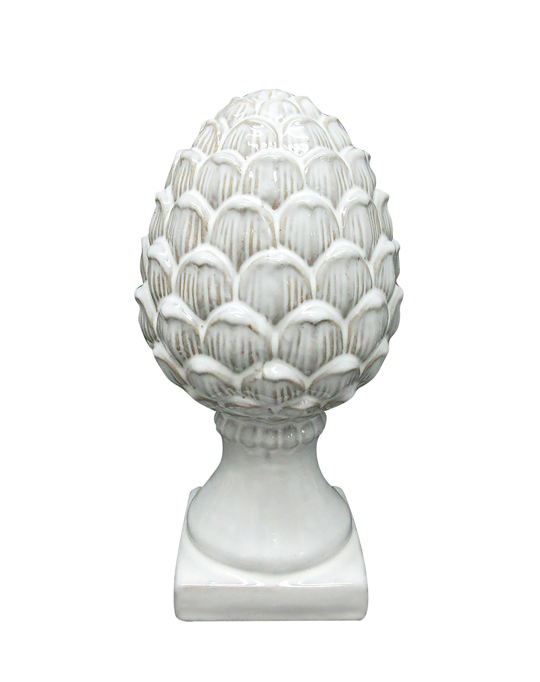 FIGUR Artischocke Mave Weiß 12/12/24.5 cm Keramik - Weiß, Keramik (12/24.5/12cm) - Mondex
