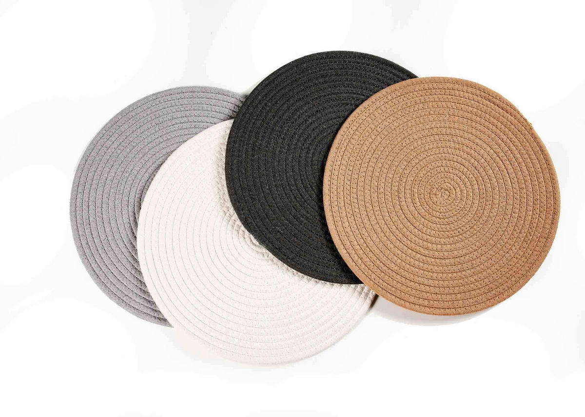 PLATZMATTEN Tavolo Creme ø 35 cm 6er Set - Creme, Textil (35cm) - Ritzenhoff Breker